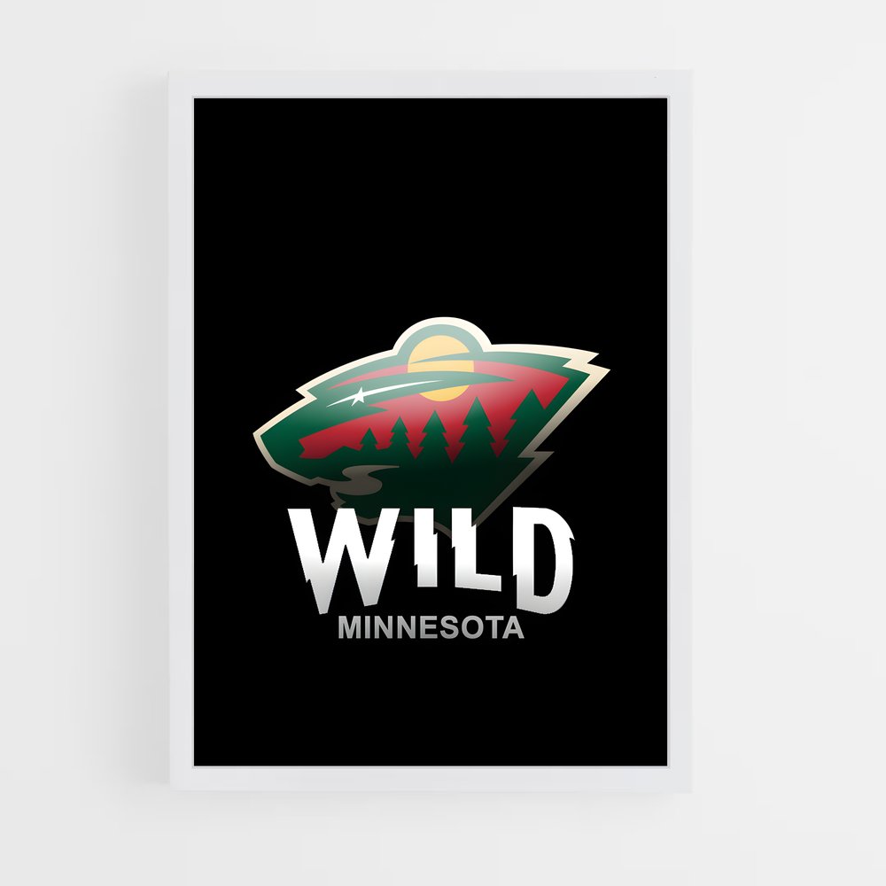 Poster Minnesota wild cri – affiche Hockey sur glace (vue 3)